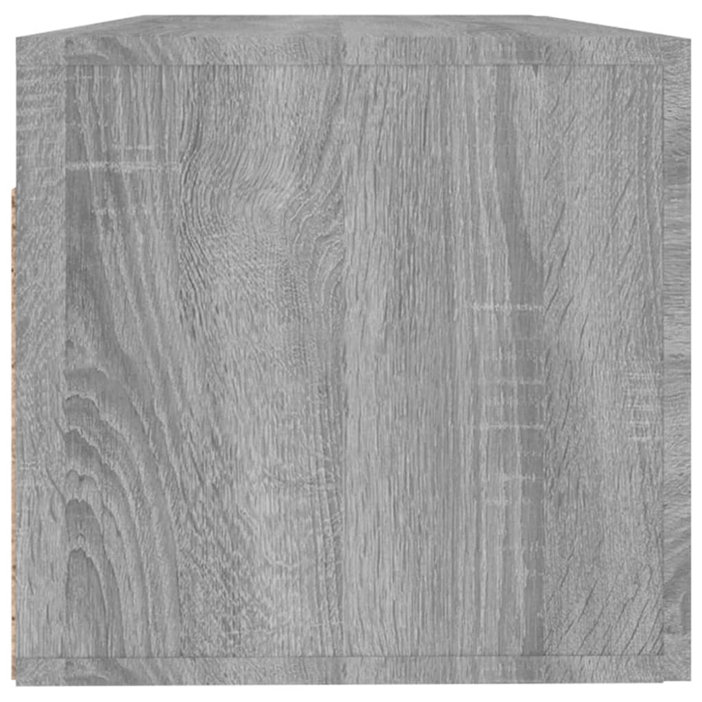 Wall Cabinet Grey Sonoma 100x36.5x35 cm Wood Material