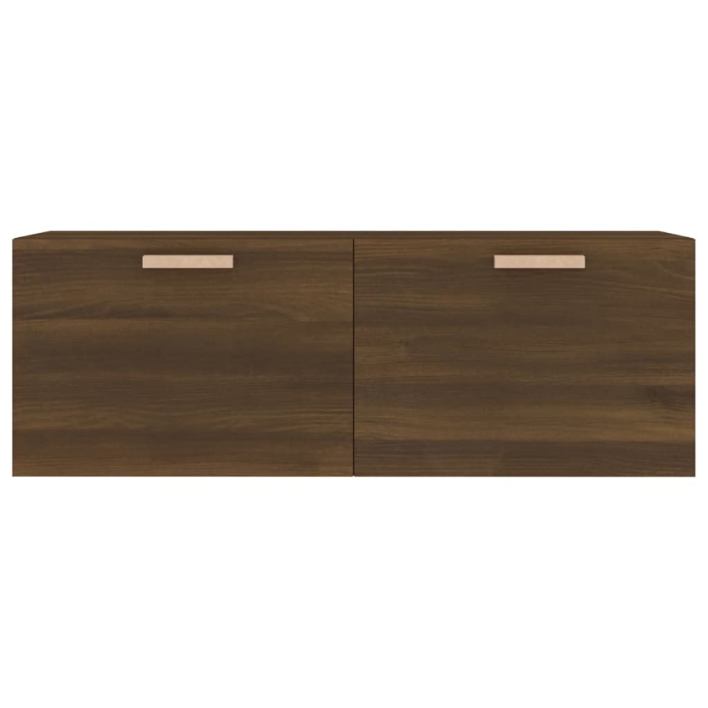 Wandschrank Braun Eichen-Optik 100x36,5x35 cm Holzwerkstoff