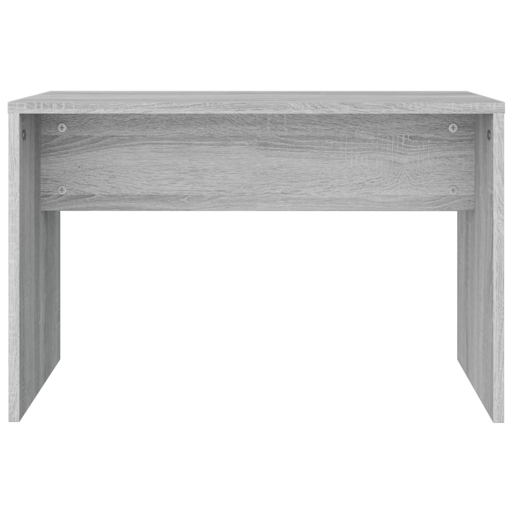 Vanity Stool Grey Sonoma 70x35x45 cm Wood Material