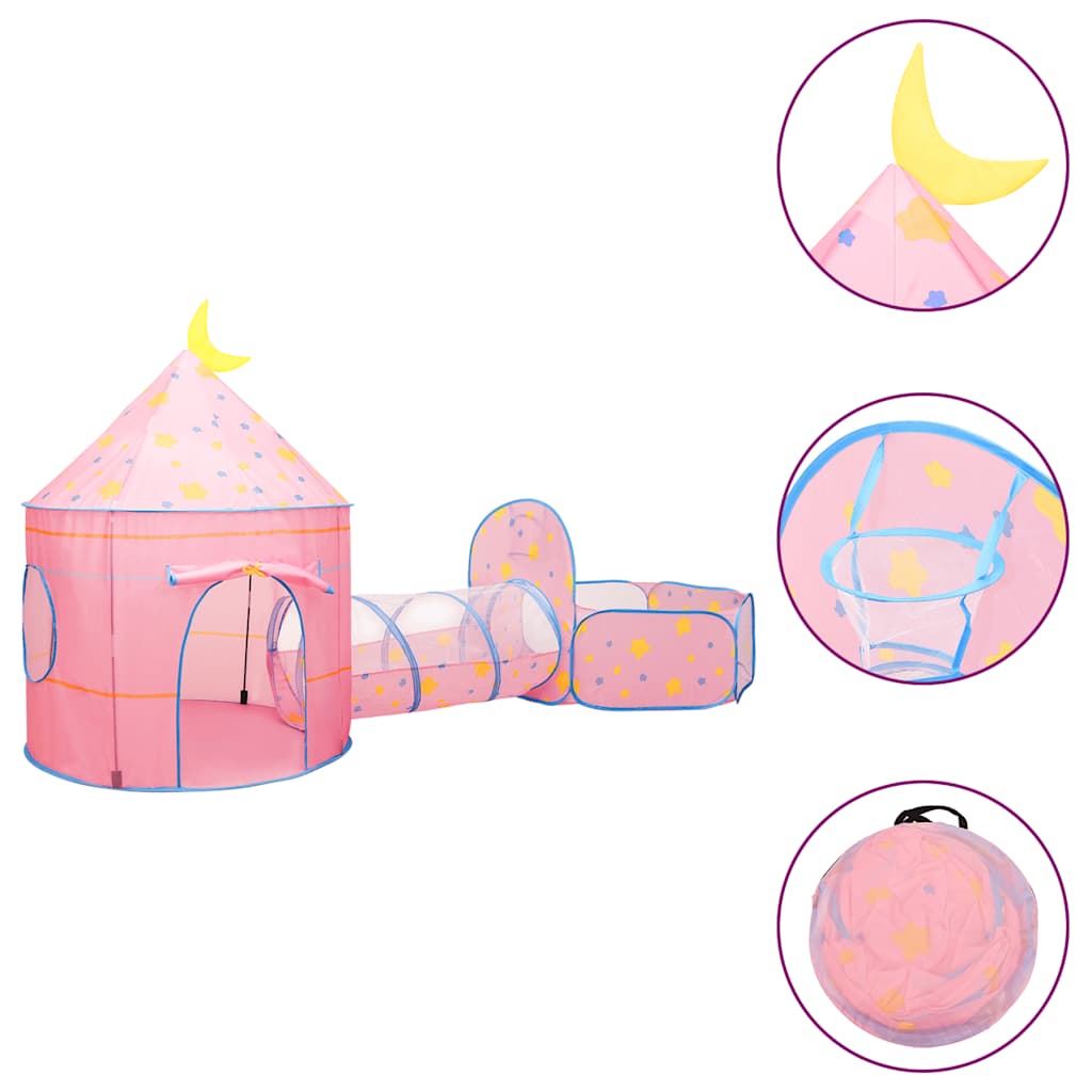 Play Tent for Children Pink 301x120x128 cm