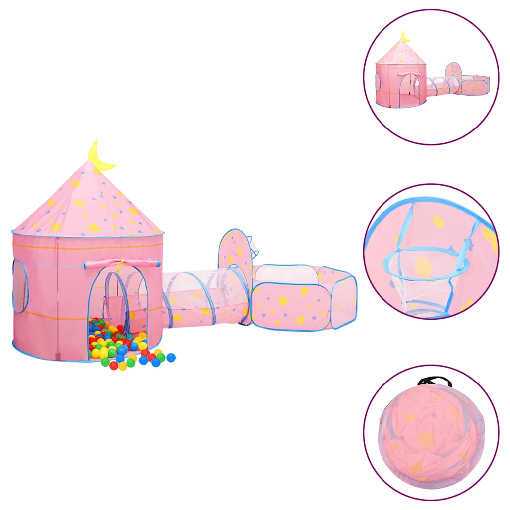 Play Tent for Children Pink 301x120x128 cm