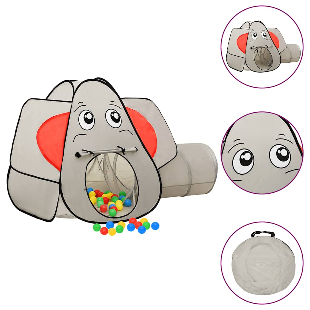 Play Tent in Elephant Shape Grey 174x86x101 cm