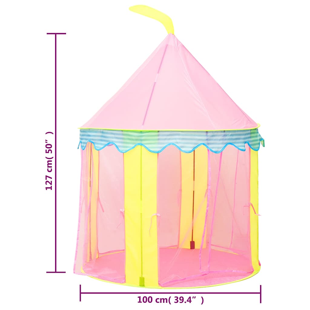 Play Tent for Children Pink 100x100x127 cm