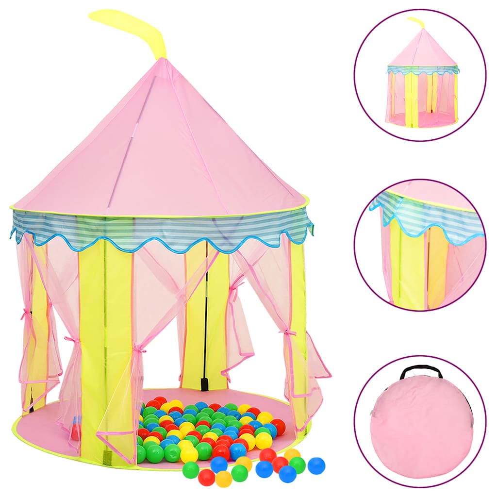 Play Tent for Children Pink 100x100x127 cm