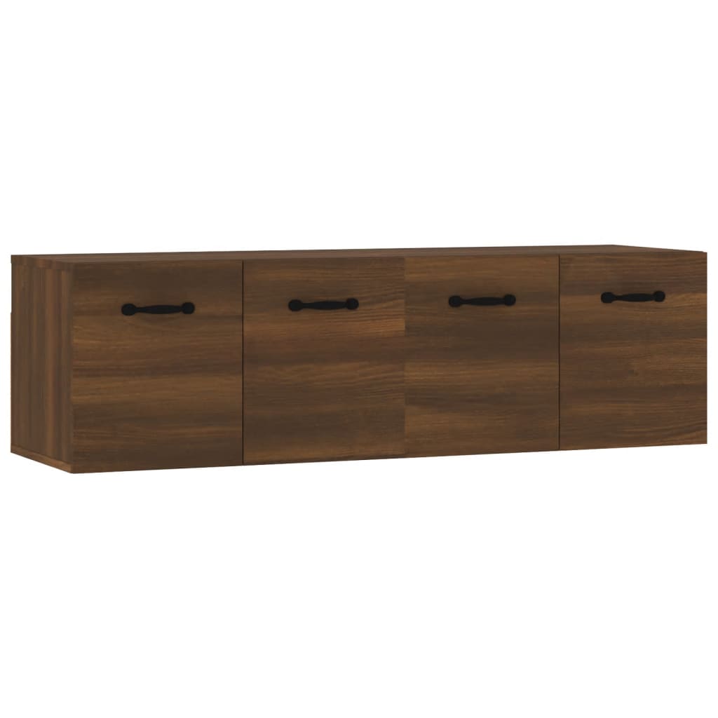 Wandschränke 2Stk Braun Eichen-Optik 80x35x36,5cm Holzwerkstoff