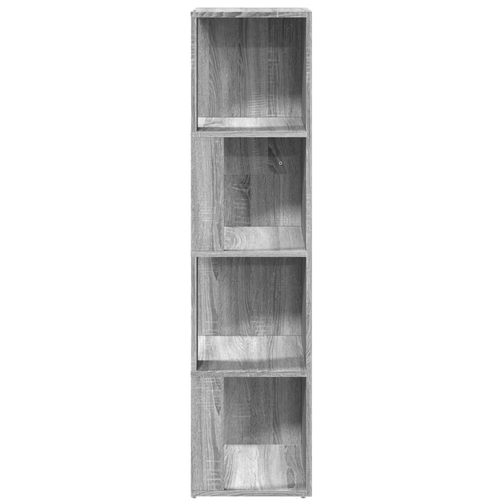 Corner Shelf Gray Sonoma 33x33x132 cm Wood Material