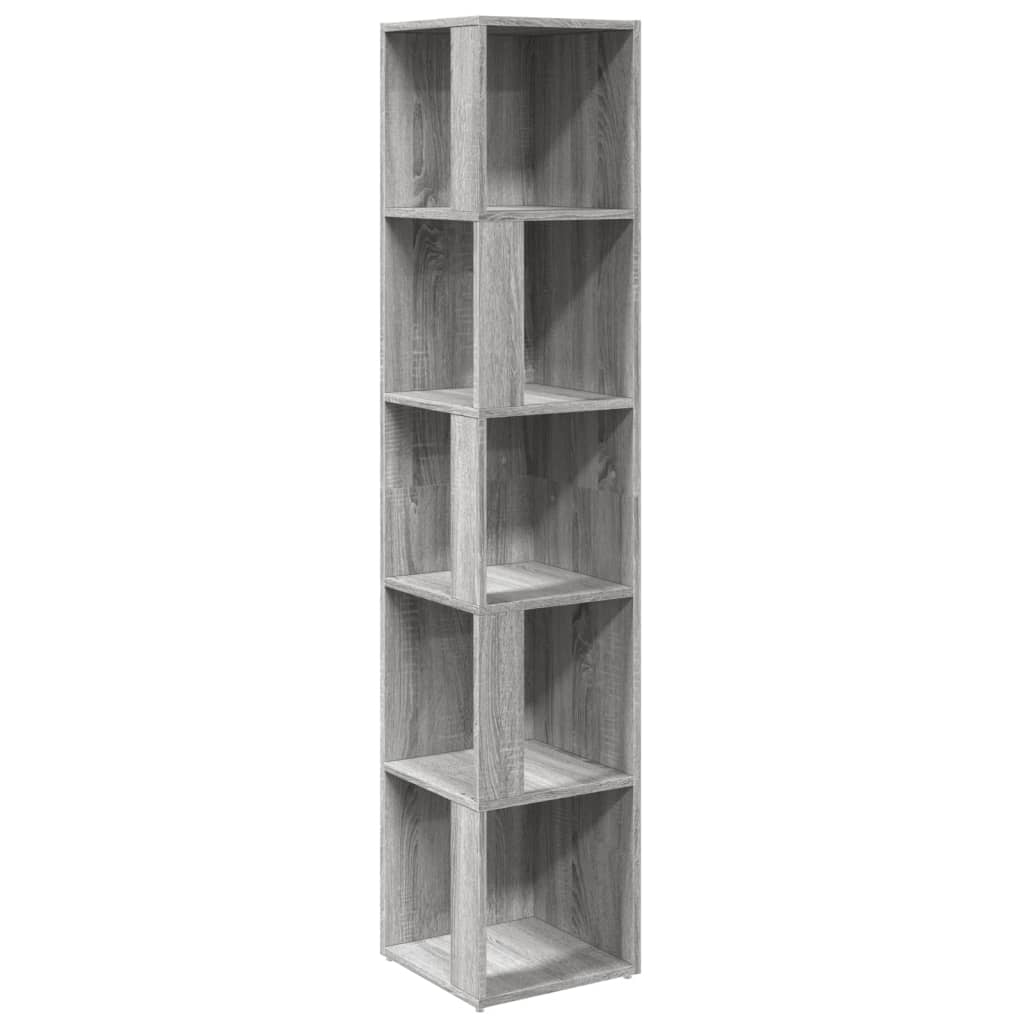 Corner Shelf Gray Sonoma 33x33x164.5 cm Wood Material