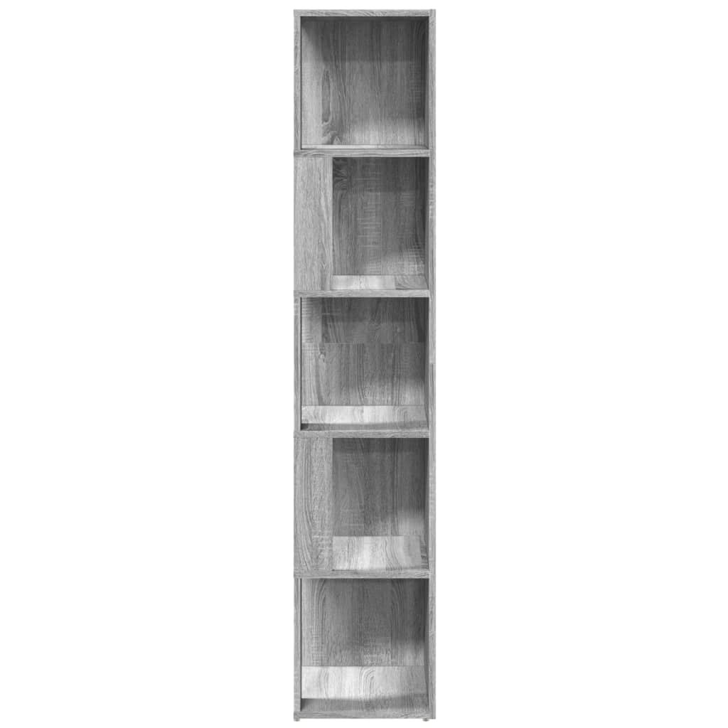 Corner Shelf Gray Sonoma 33x33x164.5 cm Wood Material