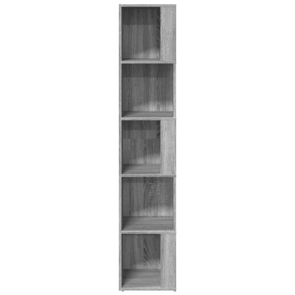 Corner Shelf Gray Sonoma 33x33x164.5 cm Wood Material