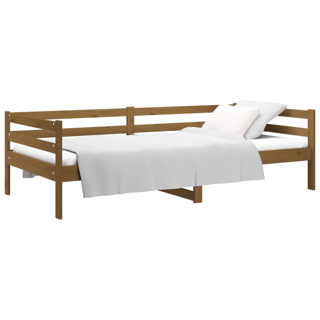 Daybed Honey Brown 90x190 cm Solid Pine Wood