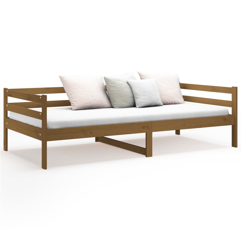 Daybed Honey Brown 90x190 cm Solid Pine Wood