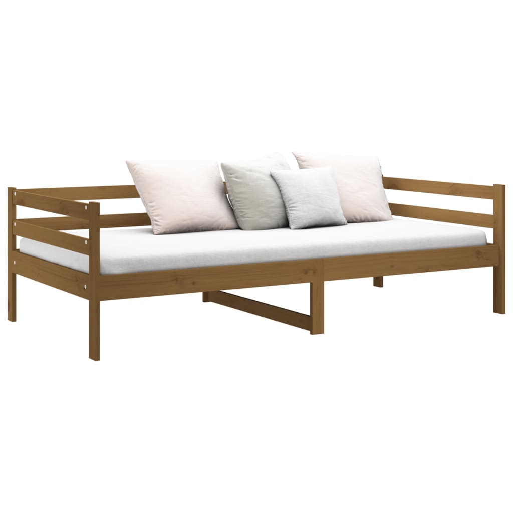 Daybed Honey Brown 90x190 cm Solid Pine Wood