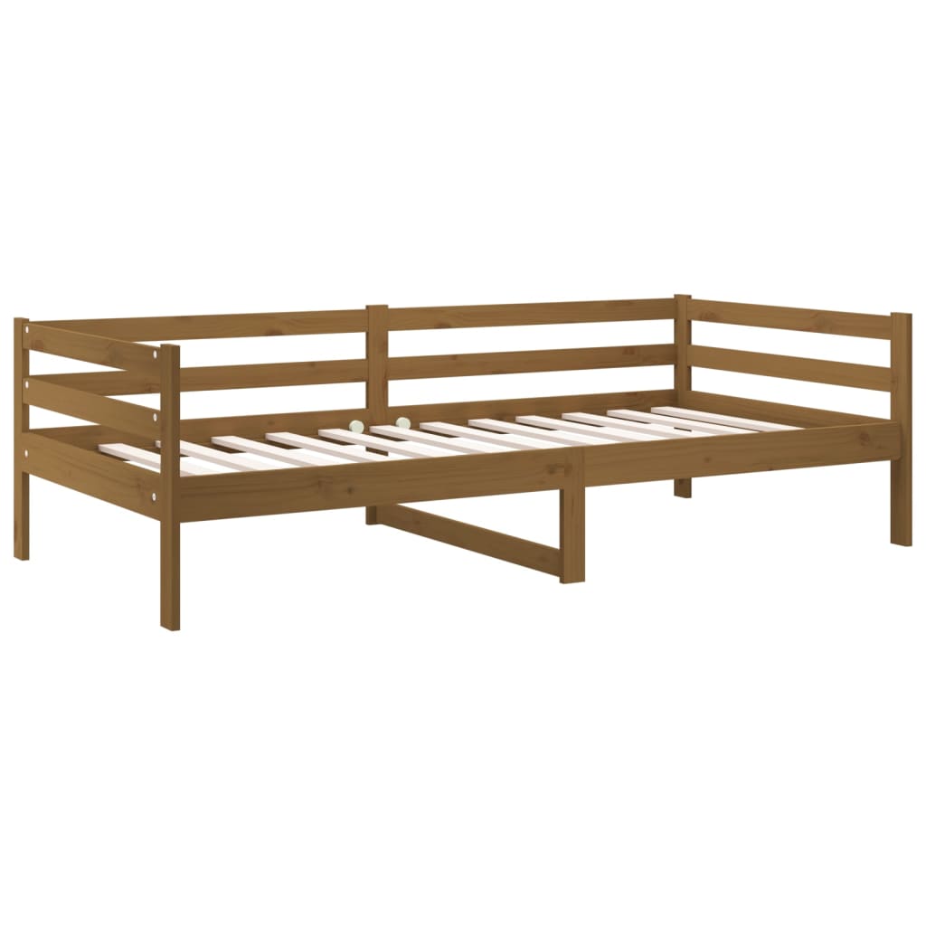 Daybed Honey Brown 90x190 cm Solid Pine Wood