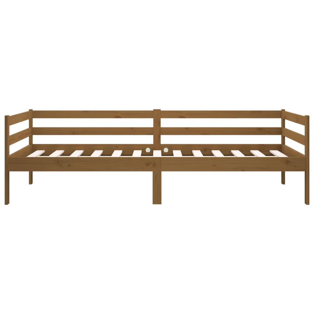 Daybed Honey Brown 90x190 cm Solid Pine Wood