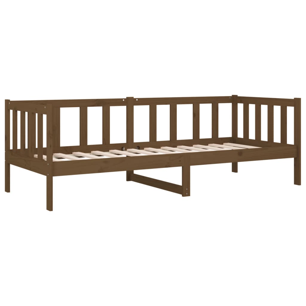 Daybed Honey Brown 90x190 cm Solid Pine Wood