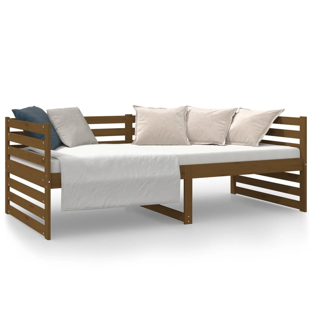 Daybed Honey Brown 90x190 cm Solid Pine Wood