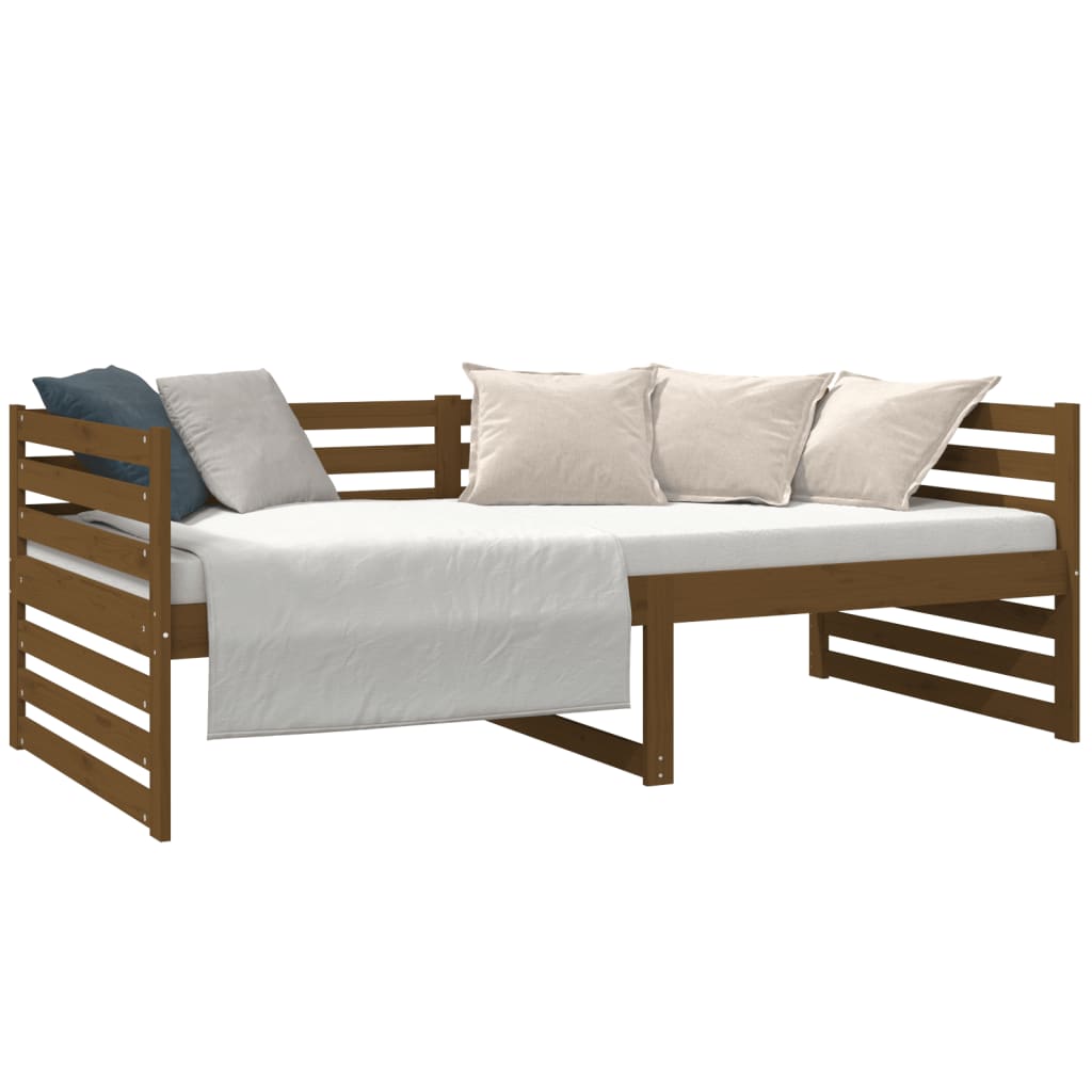 Daybed Honey Brown 90x190 cm Solid Pine Wood