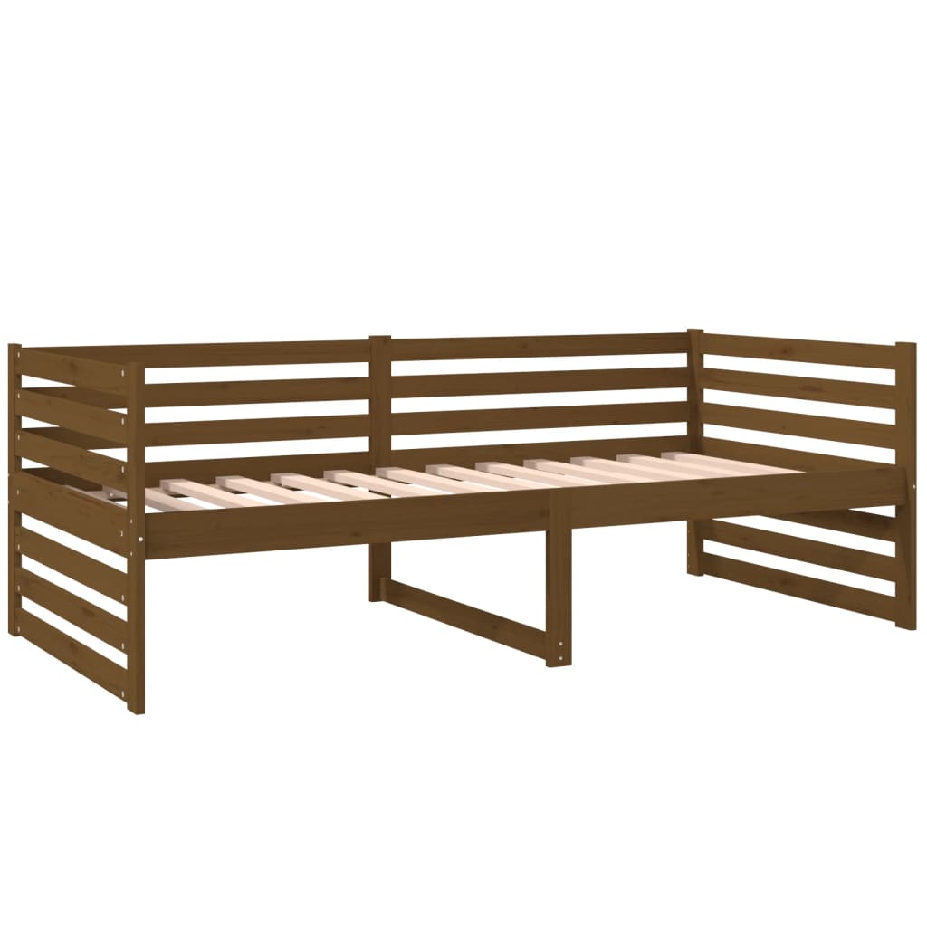 Daybed Honey Brown 90x190 cm Solid Pine Wood