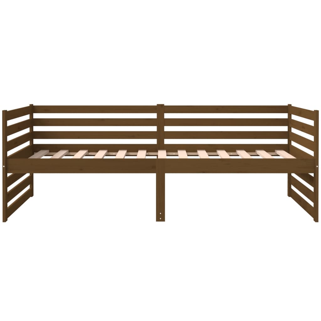 Daybed Honey Brown 90x190 cm Solid Pine Wood