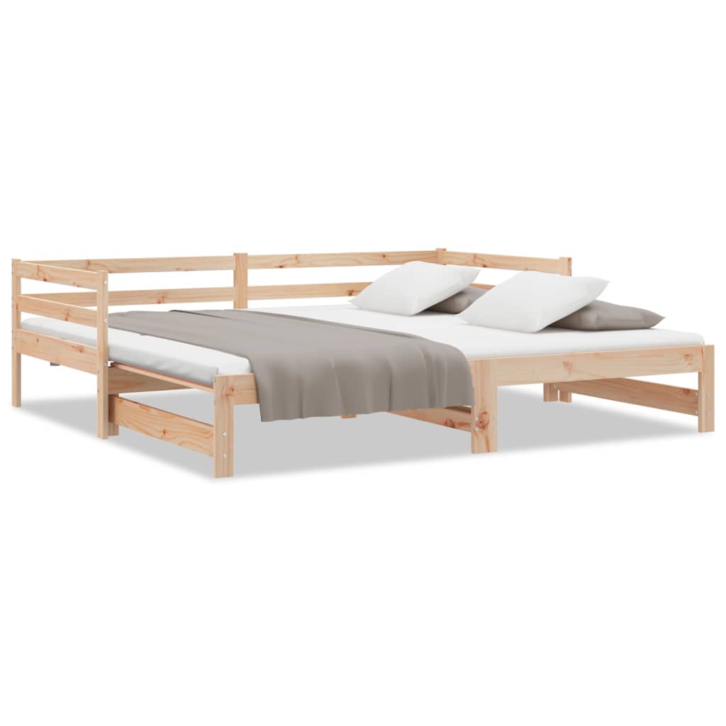 Pull-out day bed without mattress 80x200 cm