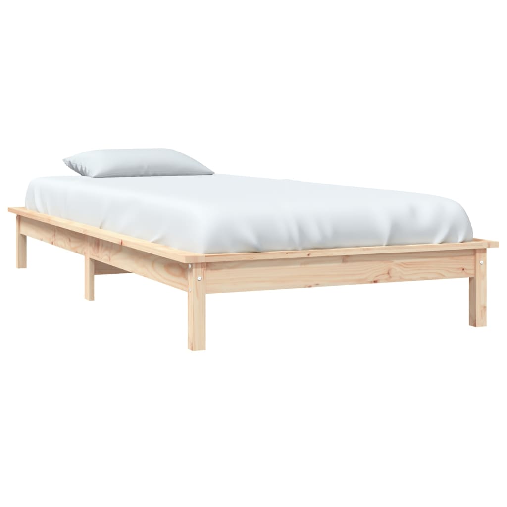 Solid wood bed 90x190 cm pine