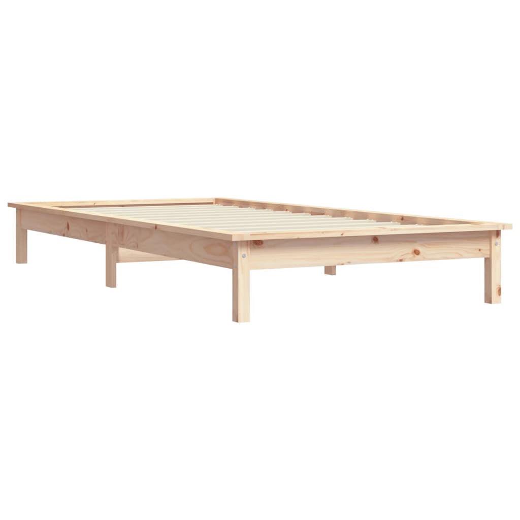 Solid wood bed 90x190 cm pine