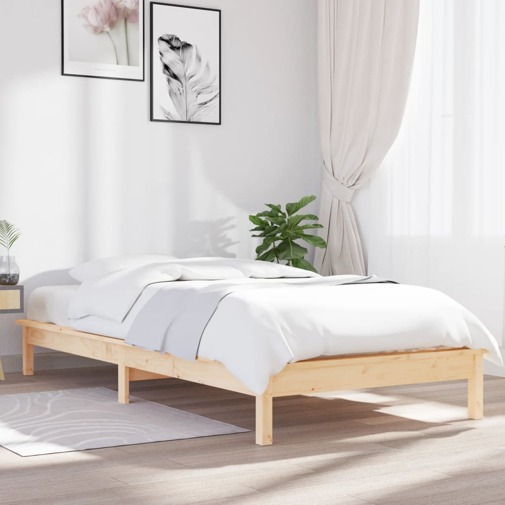 Solid wood bed 90x190 cm pine