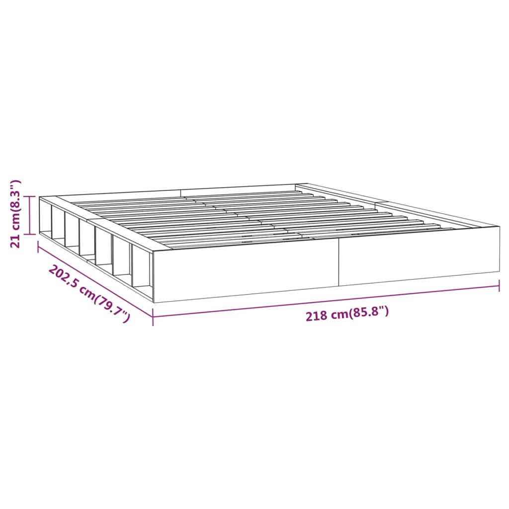 solid wood bed 200x200 cm