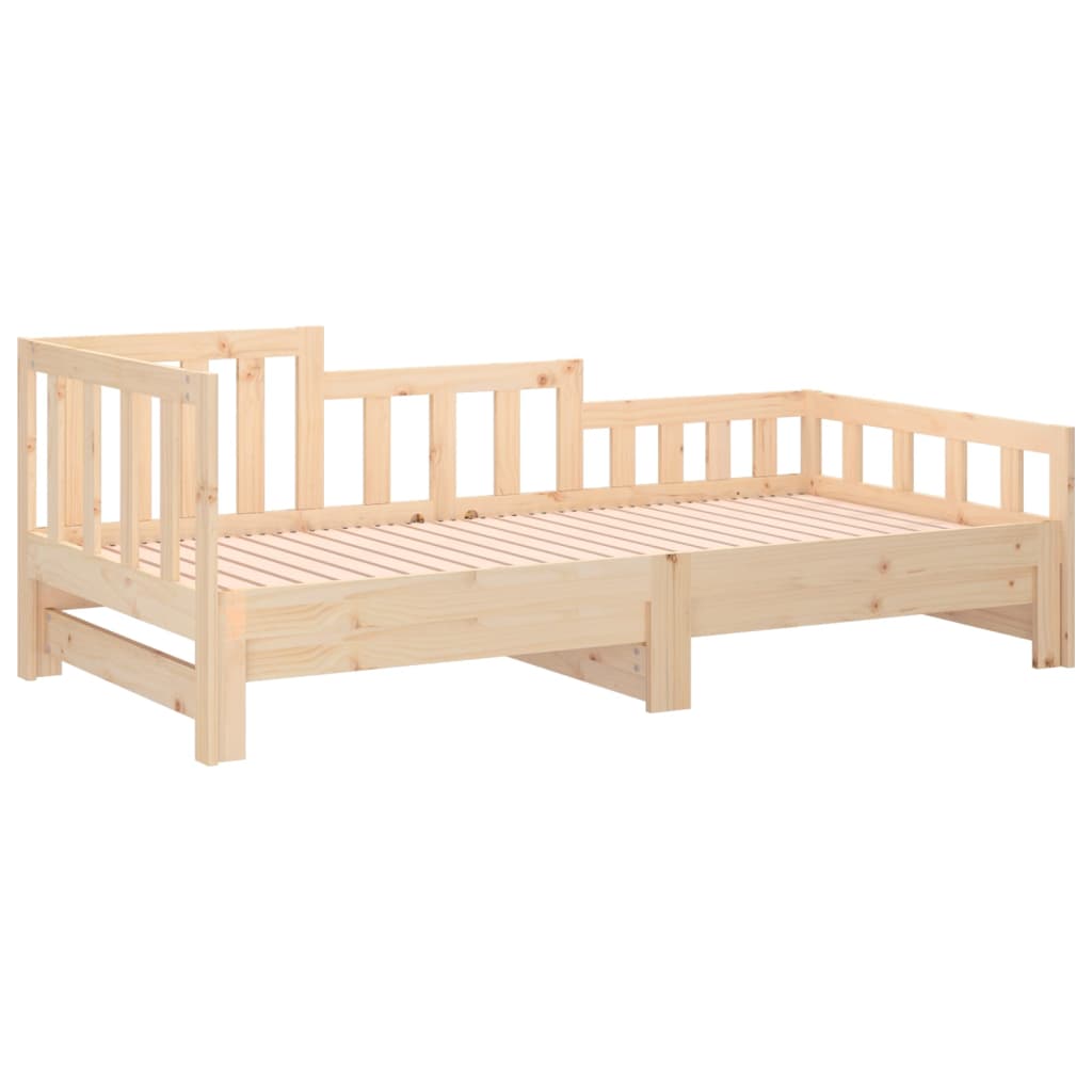 Daybed extendable 2x(80x200) cm solid pine wood