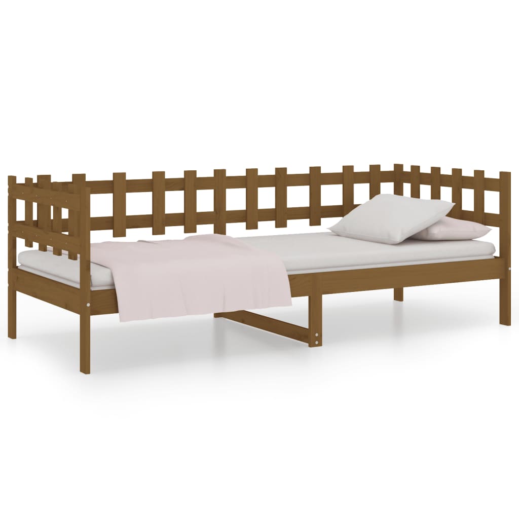 Daybed Honey Brown 80x200 cm Solid Pine Wood