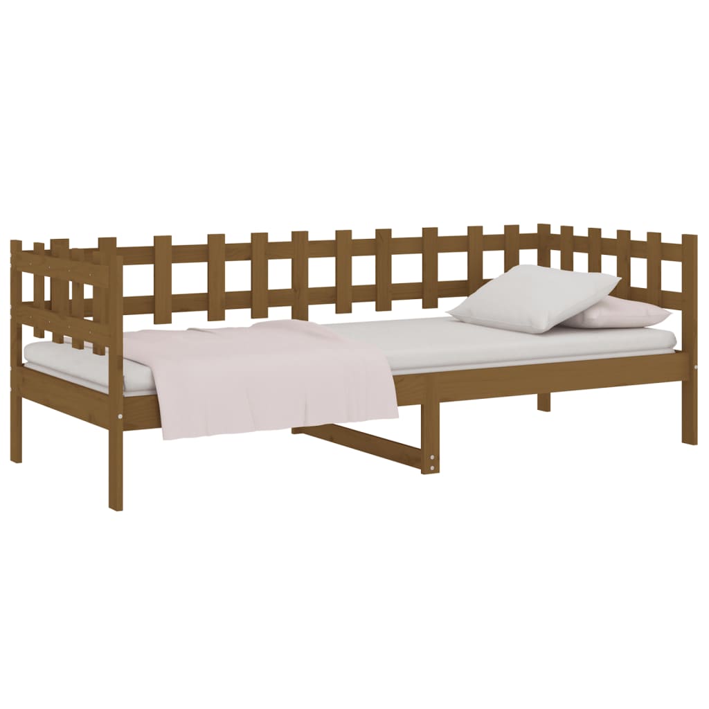 Daybed Honey Brown 80x200 cm Solid Pine Wood