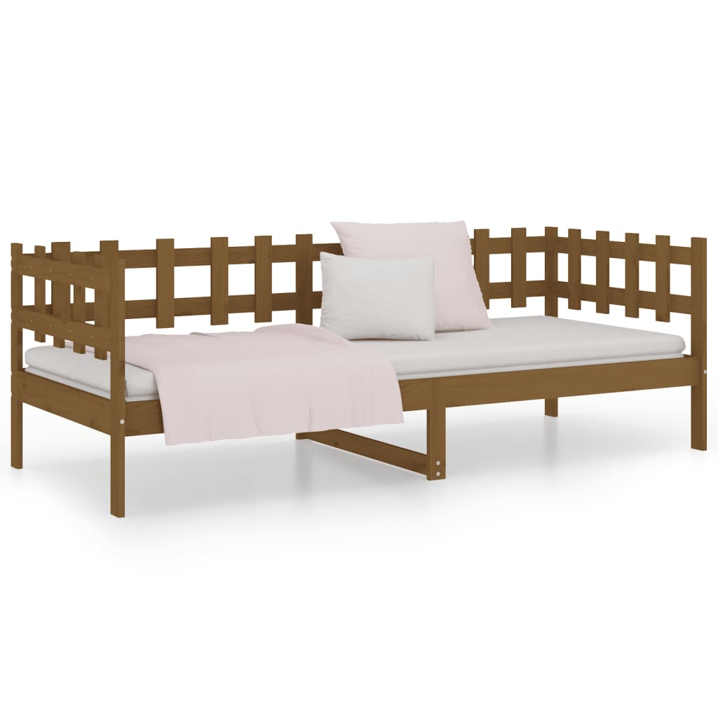 Daybed Honey Brown 80x200 cm Solid Pine Wood