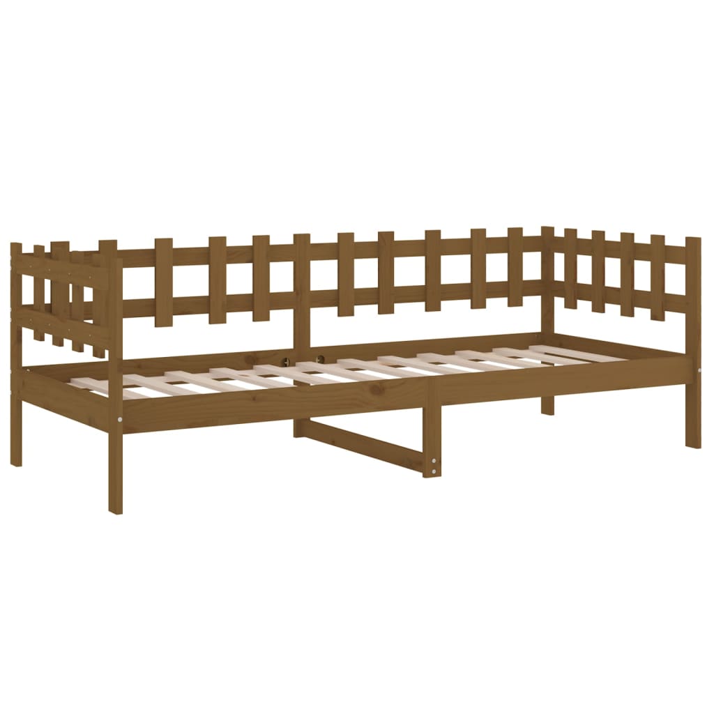 Daybed Honey Brown 80x200 cm Solid Pine Wood