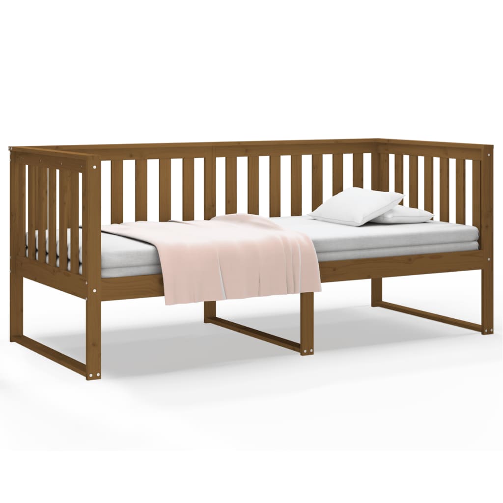 Daybed Honey Brown 90x190 cm Solid Pine Wood