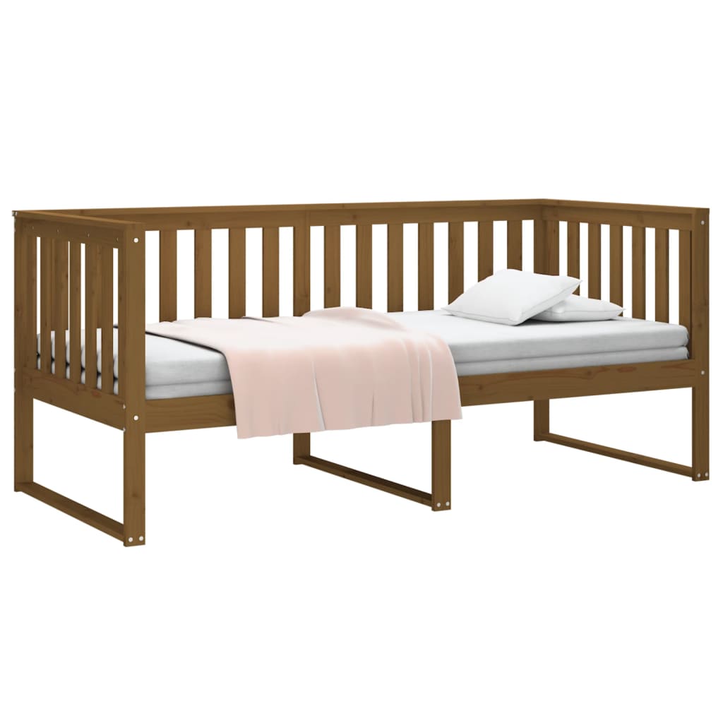 Daybed Honey Brown 90x190 cm Solid Pine Wood