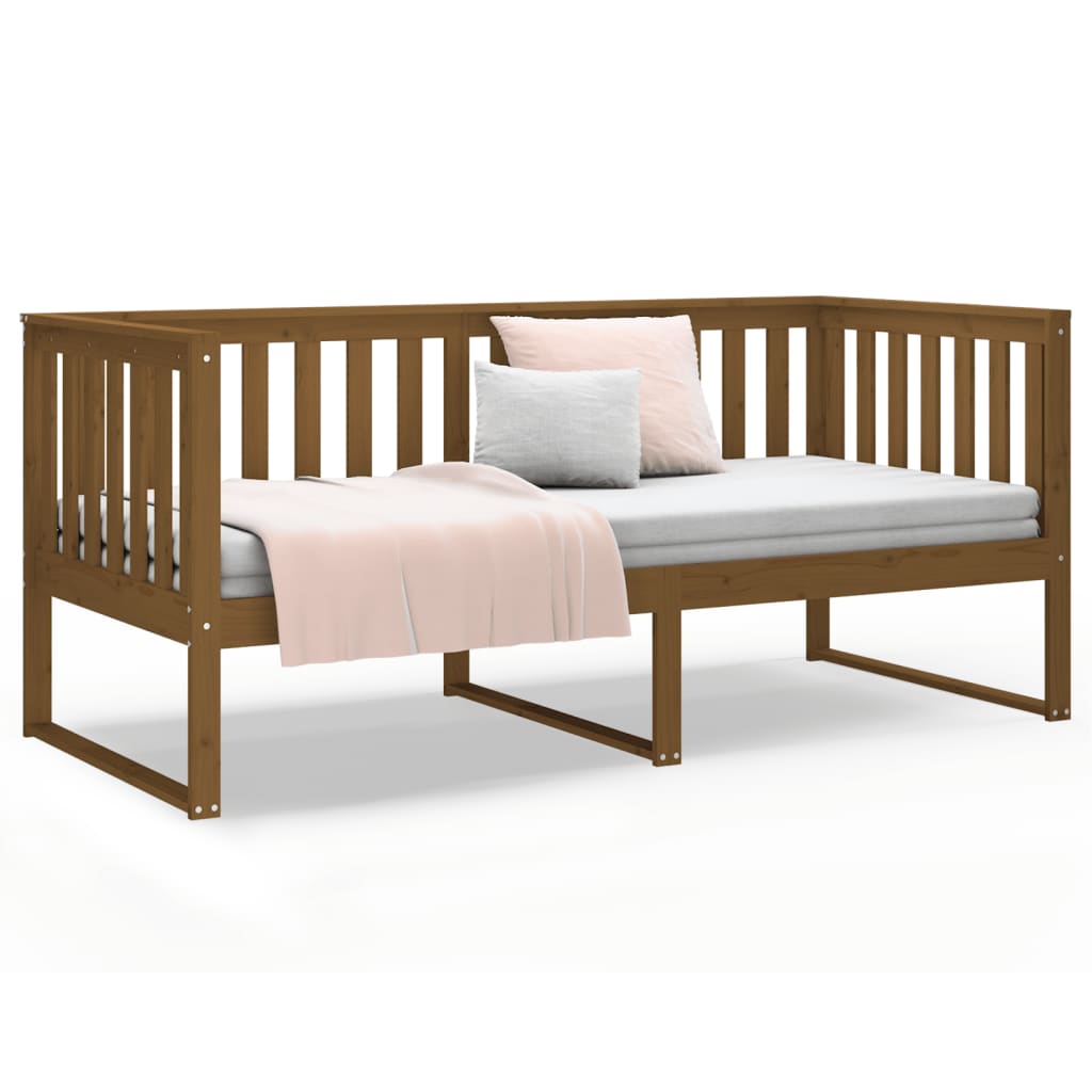 Daybed Honey Brown 90x190 cm Solid Pine Wood