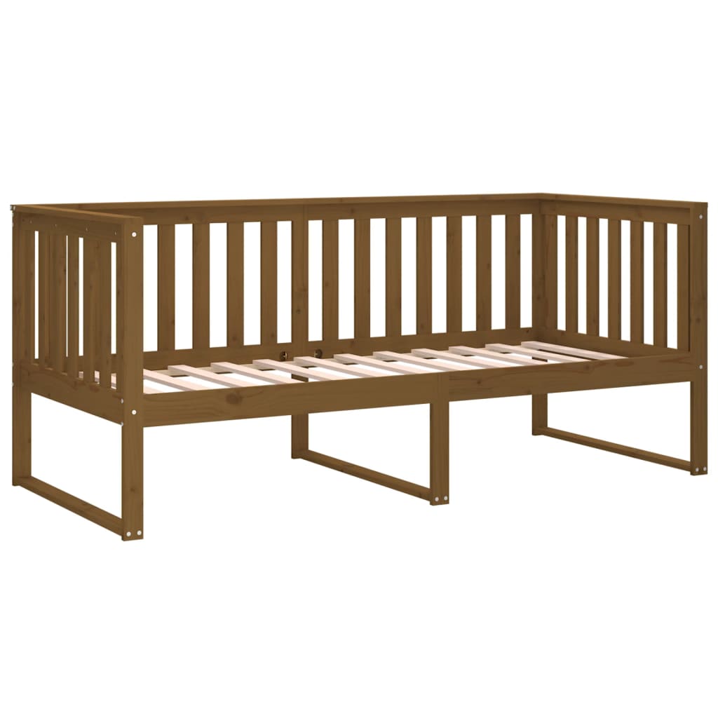 Daybed Honey Brown 90x190 cm Solid Pine Wood