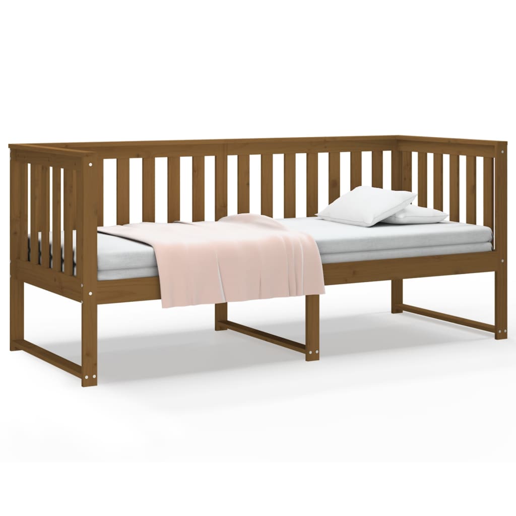 Daybed Honey Brown 75x190 cm Solid Pine Wood