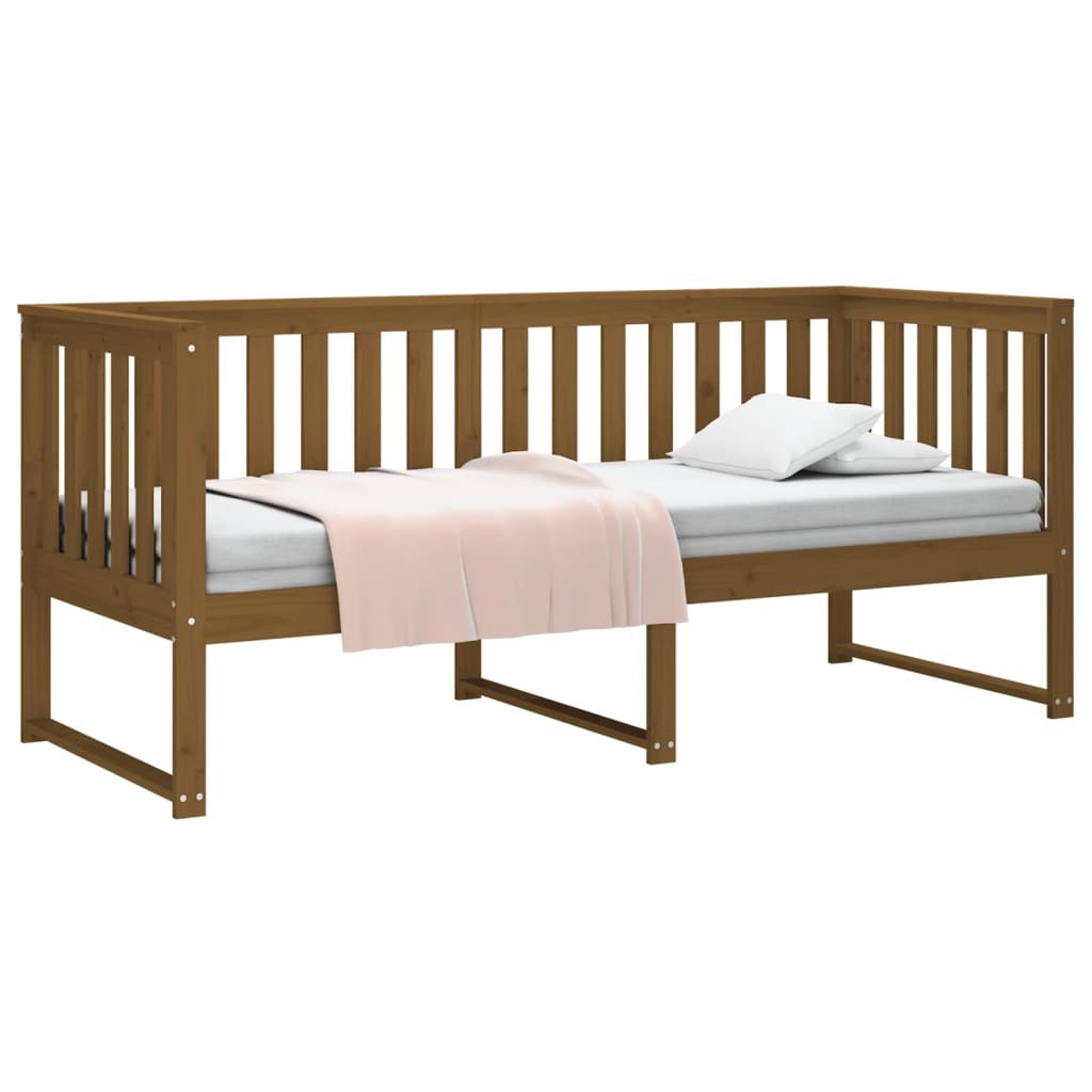 Daybed Honey Brown 75x190 cm Solid Pine Wood