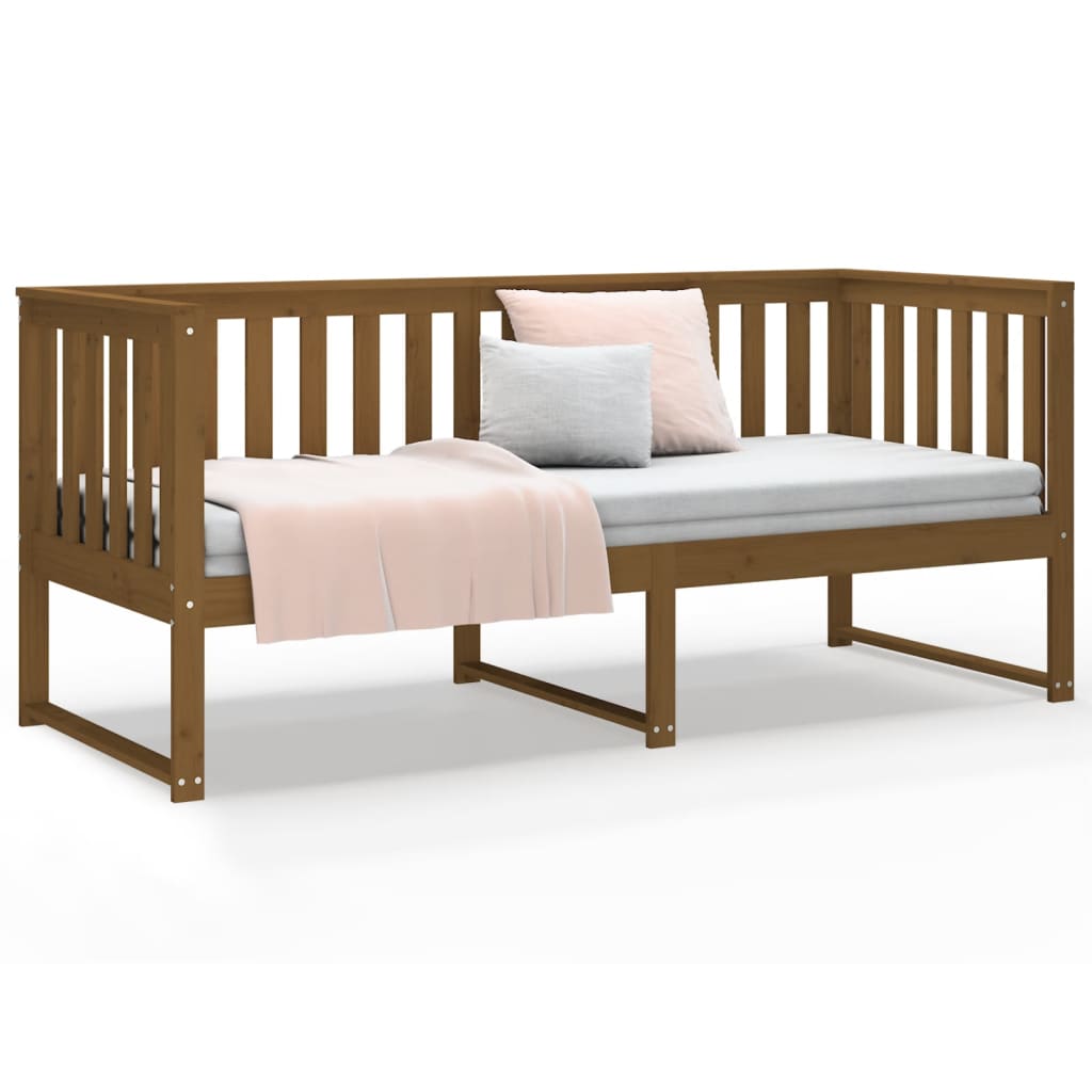 Daybed Honey Brown 75x190 cm Solid Pine Wood