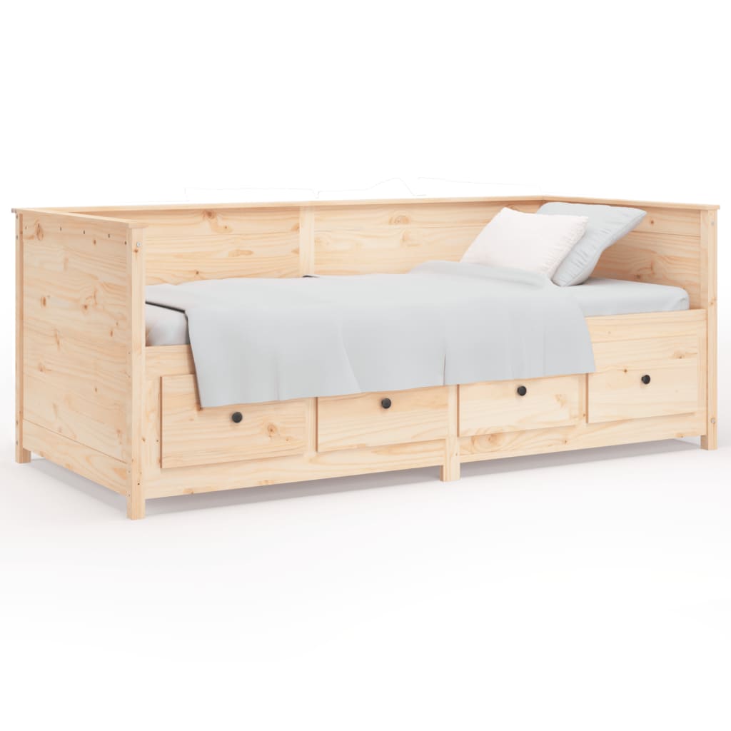 Daybed without mattress 100x200 cm solid pine wood