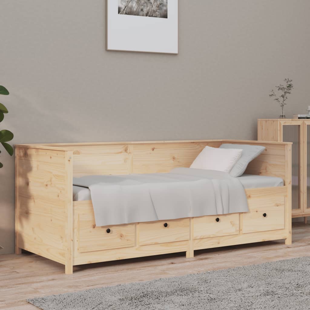 Daybed without mattress 100x200 cm solid pine wood