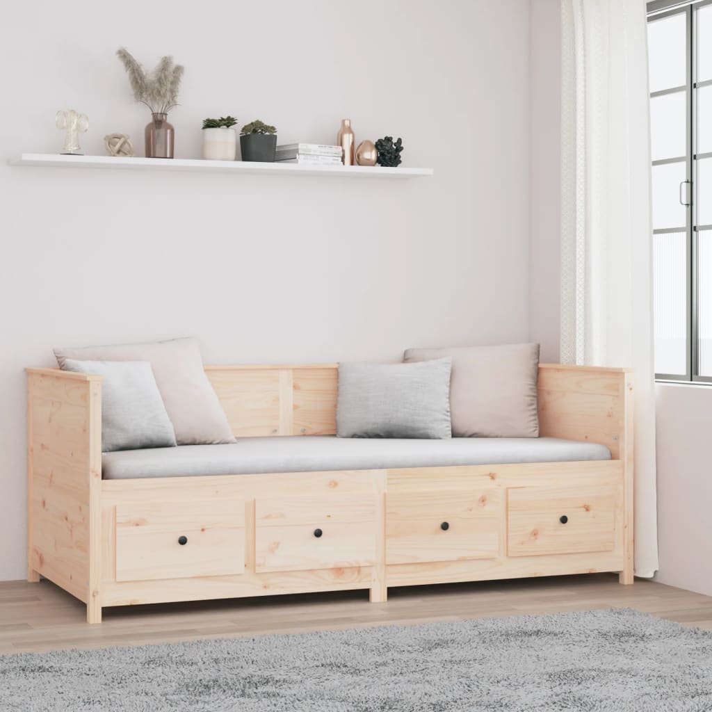 Daybed without mattress 80x200 cm solid pine wood