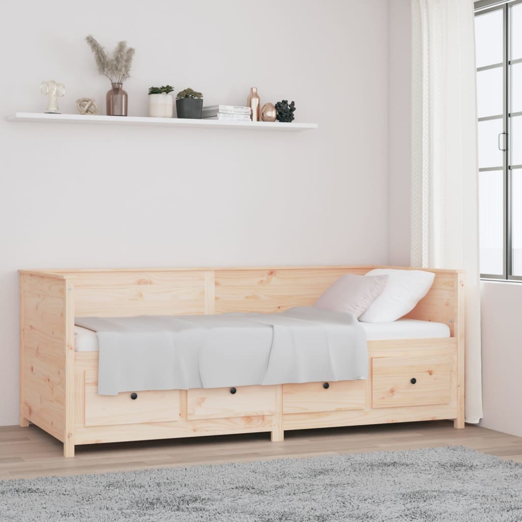 Daybed without mattress 80x200 cm solid pine wood