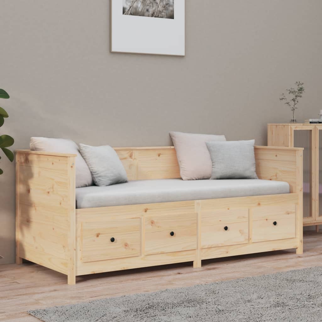 Daybed without mattress 75x190 cm solid pine wood