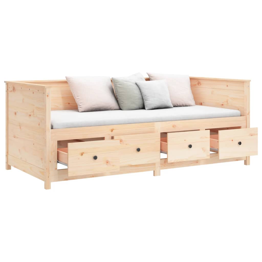 Daybed without mattress 75x190 cm solid pine wood