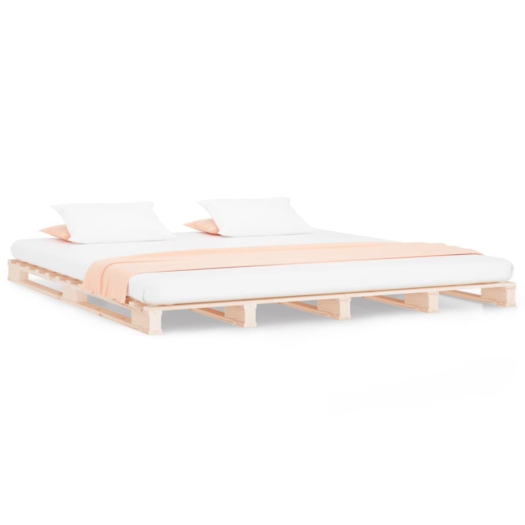 pallet bed 120x200 cm solid pine wood