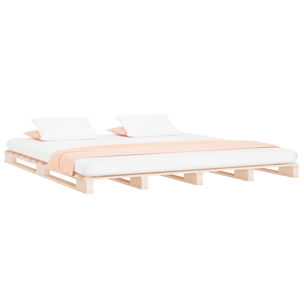 pallet bed 120x200 cm solid pine wood