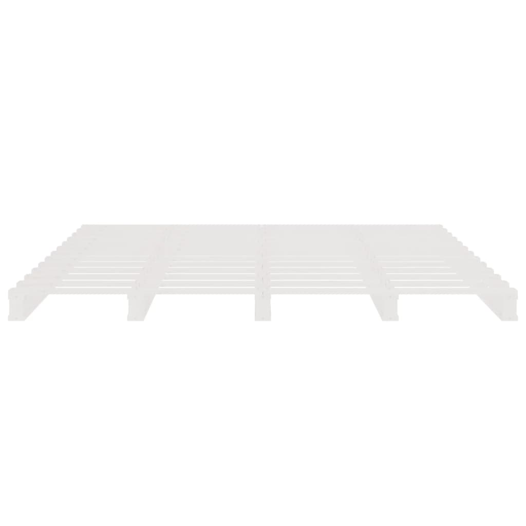 Pallet Bed White 160x200 cm Solid Pine