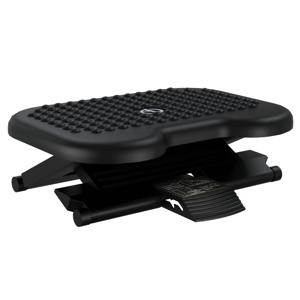 Footrest Black 46x34.5x11 cm